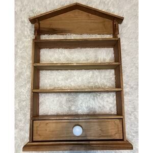 Lenox Village Spice Rack INSPIRED Wood Storage Organizer Display Shelf Handmade